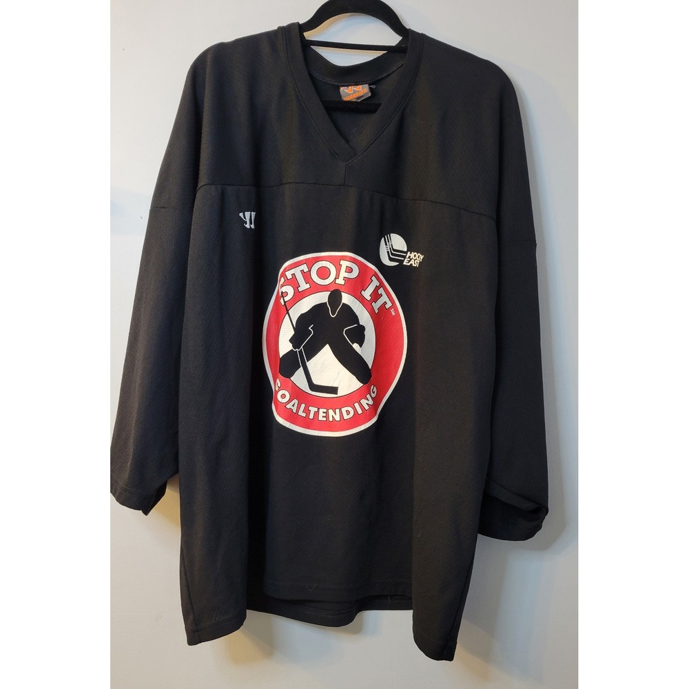 Warrior Stop It Goaltending Hockey Practice Jersey Goalie 3XL Black Zaranek 35